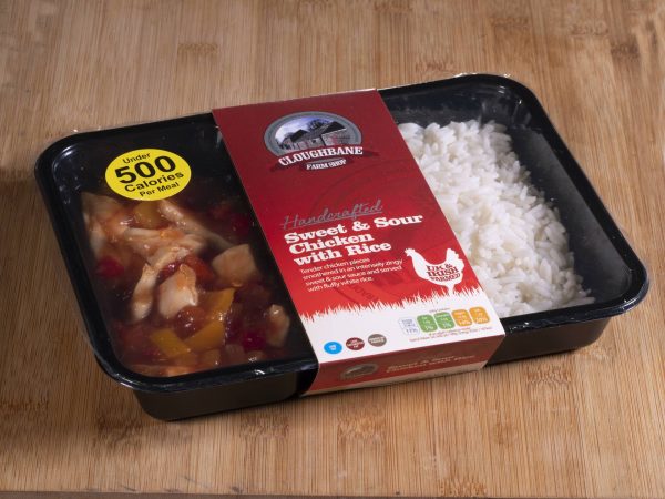 Cloughbane Sweet & Sour Chicken with rice